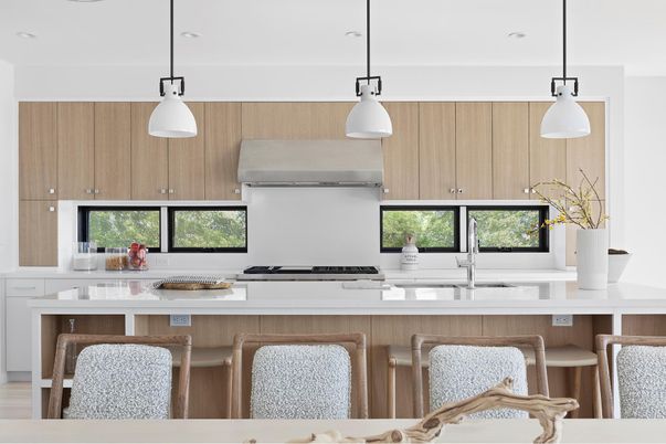 Interior, Kitchen, Pendant Lights, Recessed Lighting, Stainless Steel Appliances