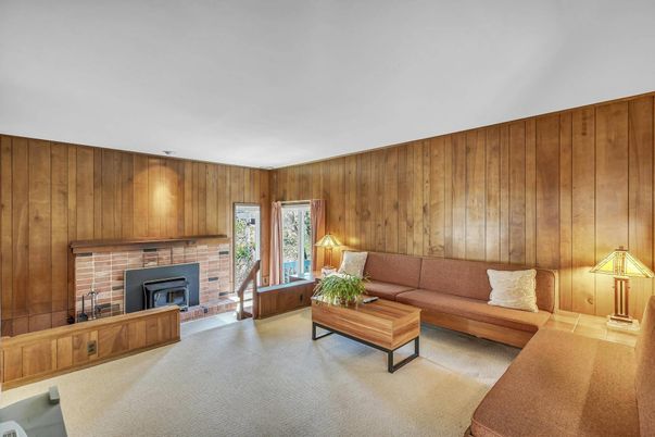 Fireplace, Interior, Living room, Wooden Walls