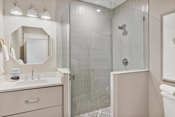 Bathroom, Glass Shower, Interior
