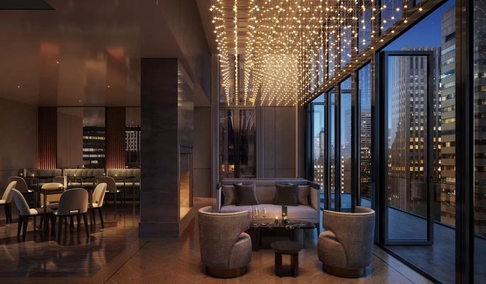 Dining room, Interior, Living room, Pendant Lights, Wood Texture Flooring