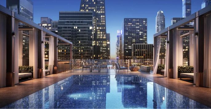 Exterior, Pool, Other, Skyline