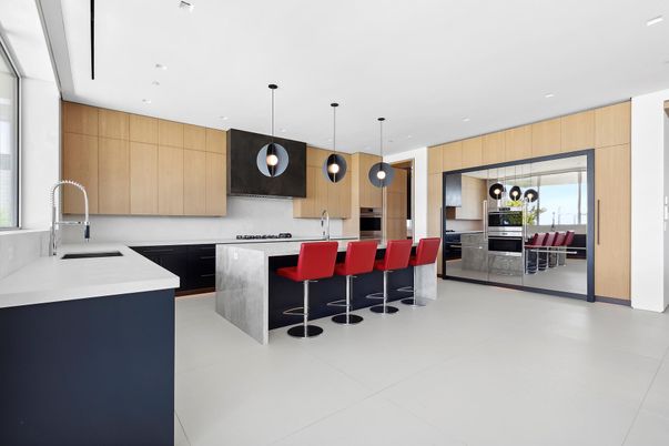 Interior, Kitchen, Pendant Lights, Recessed Lighting, Stainless Steel Appliances