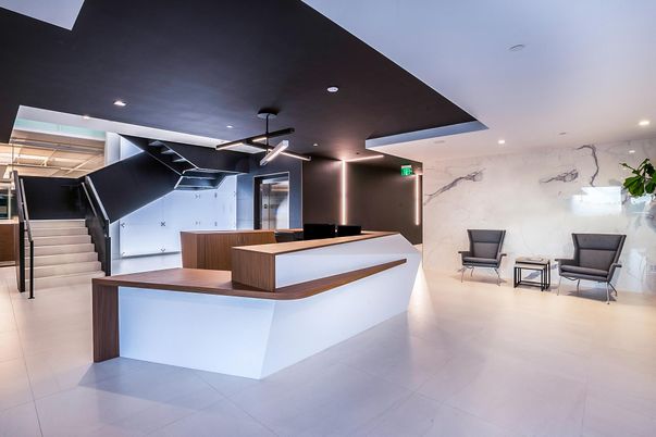Interior, Marble Walls, Pendant Lights, Recessed Lighting