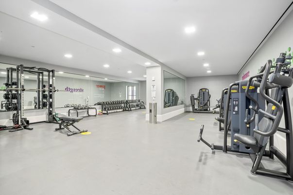 Fitness Equipment, Gym, Interior, Recessed Lighting
