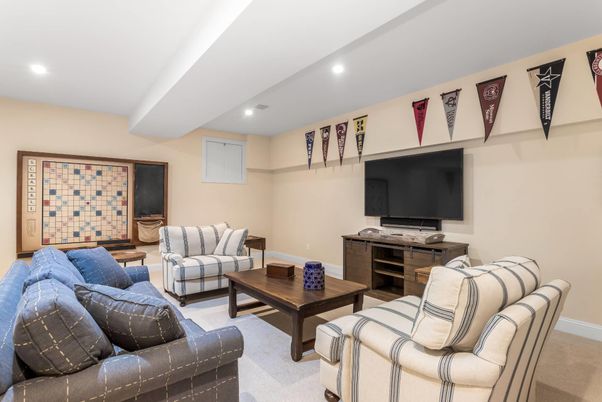 Interior, Living room, Recessed Lighting