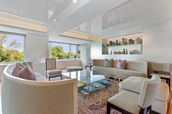 Interior, Living room, Recessed Lighting