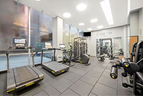 Fitness Equipment, Gym, Interior, Recessed Lighting