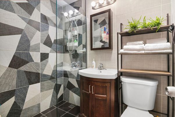 Bathroom, Glass Shower, Interior