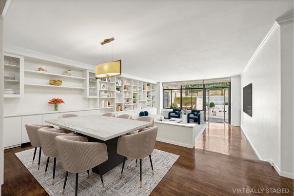 Dining room, Interior, Living room, Pendant Lights, Wood Texture Flooring