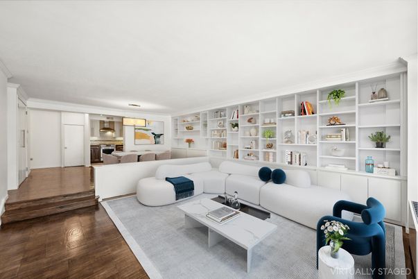 Interior, Kitchen, Living room, Stainless Steel Appliances, Wood Texture Flooring