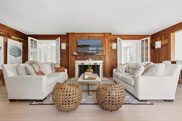 Fireplace, Interior, Living room, Wood Texture Flooring, Wooden Walls
