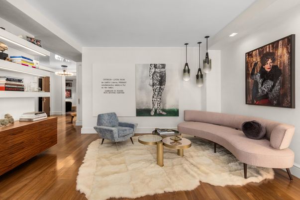 Interior, Living room, Pendant Lights, Wood Texture Flooring