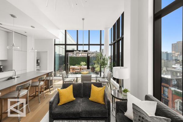 Dining room, Interior, Living room, Pendant Lights, Wood Texture Flooring
