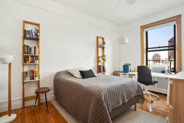 Bedroom, Home Office, Interior, Pendant Lights, Wood Texture Flooring