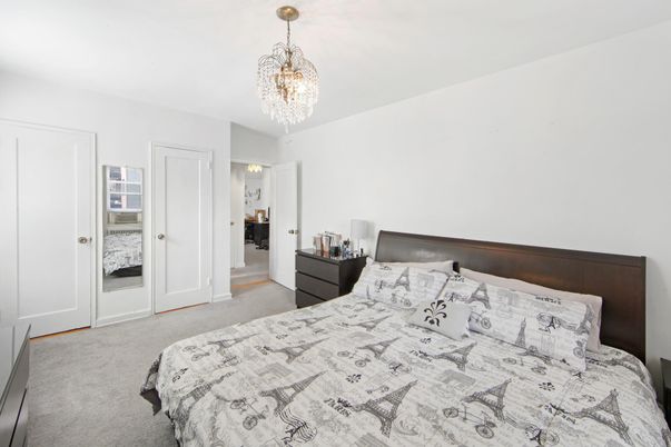 Bedroom, Chandelier, Interior