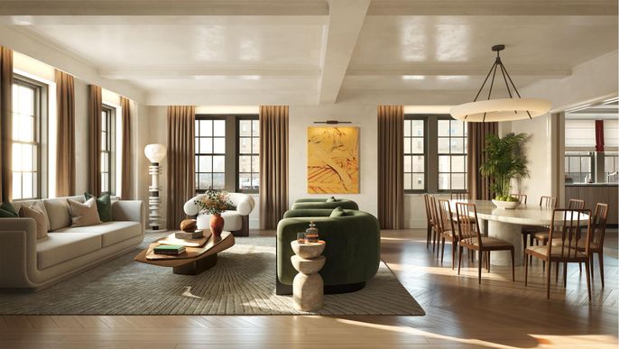 Dining room, Interior, Living room, Pendant Lights, Wood Texture Flooring