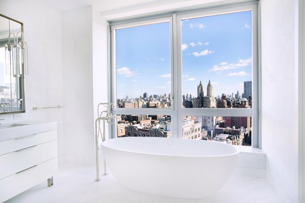 Bathroom, Free Standing Baths, Interior, Marble, Marble Walls