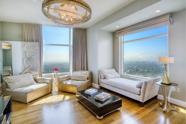 Chandelier, Interior, Living room, Recessed Lighting, Wood Texture Flooring