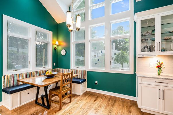 Dining room, Interior, Wood Texture Flooring
