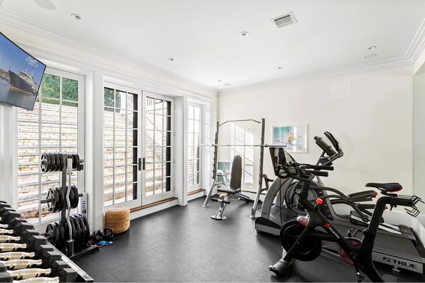 Fitness Equipment, Gym, Interior, Recessed Lighting