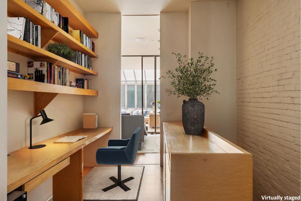 Home Office, Interior, Stone Walls