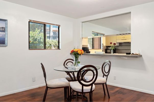 Dining room, Interior, Wood Texture Flooring