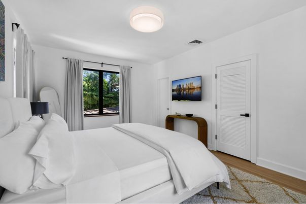 Bedroom, Interior, Wood Texture Flooring