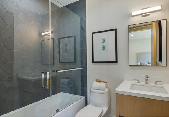 Bathroom, Glass Shower, Interior