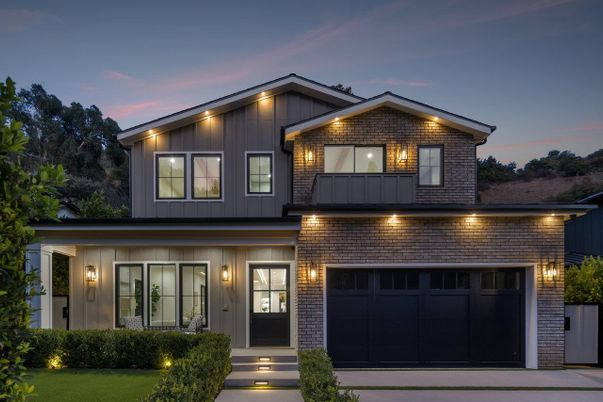 Attached, Exterior, Facade, Brick Facade, Farmhouse