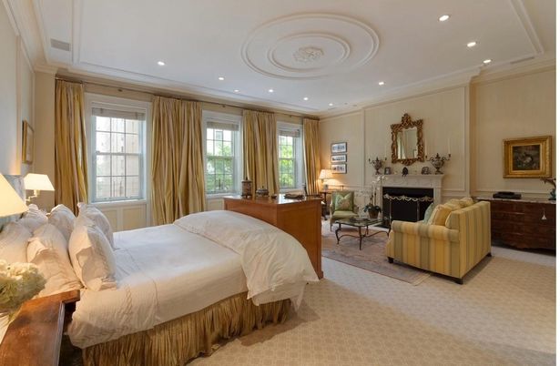 Bedroom, Fireplace, Interior, Recessed Lighting