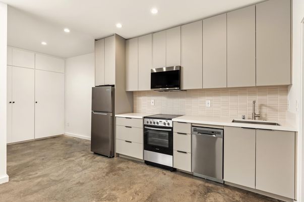 Interior, Kitchen, Recessed Lighting, Stainless Steel Appliances