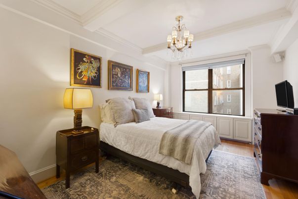 Bedroom, Chandelier, Interior, Wood Texture Flooring