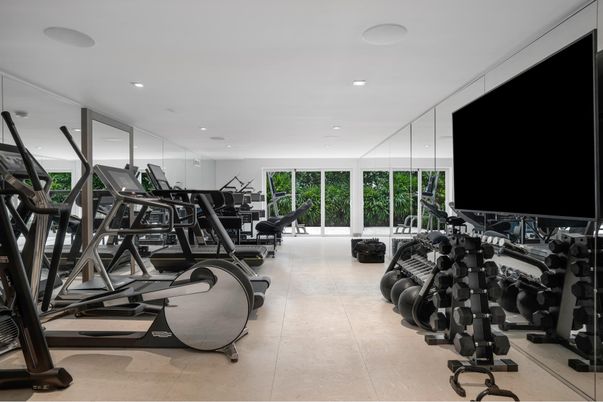 Fitness Equipment, Gym, Interior, Recessed Lighting