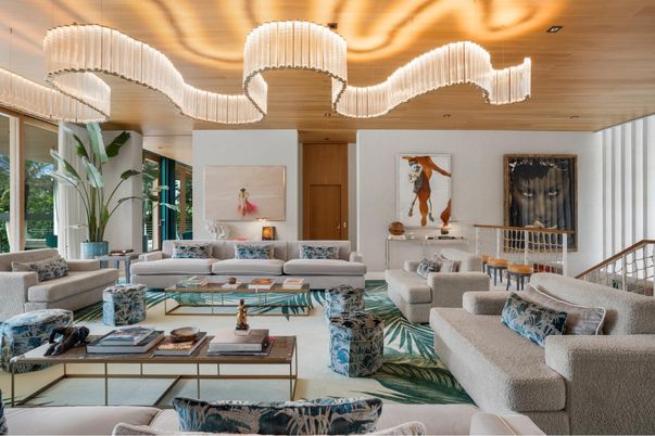 Chandelier, Interior, Living room, Pendant Lights, Recessed Lighting, Wooden Ceilings