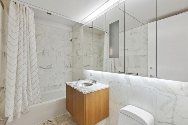 Bathroom, Glass Shower, Interior, Marble Walls