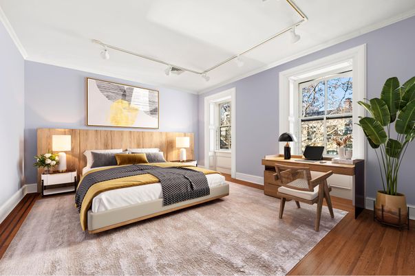 Bedroom, Home Office, Interior, Wood Texture Flooring