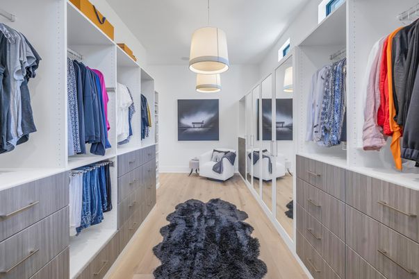 Interior, Pendant Lights, Walk-in Closets, Wood Texture Flooring
