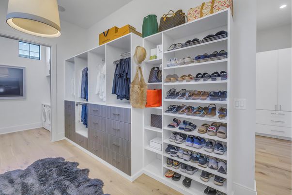 Interior, Recessed Lighting, Walk-in Closets, Wood Texture Flooring