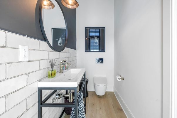 Bathroom, Interior, Wood Texture Flooring