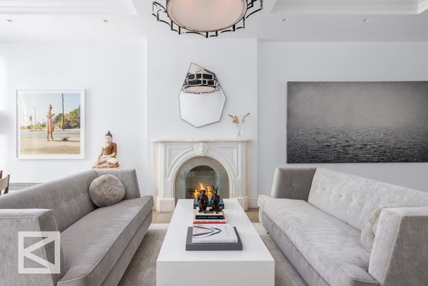 Fireplace, Interior, Living room, Recessed Lighting