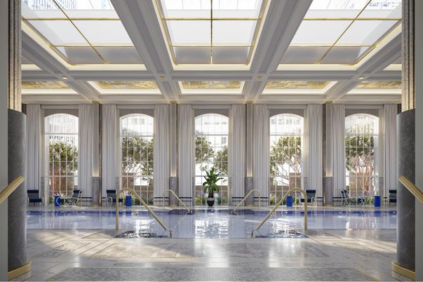 Glass Ceilings, Interior, Pool, Recessed Lighting