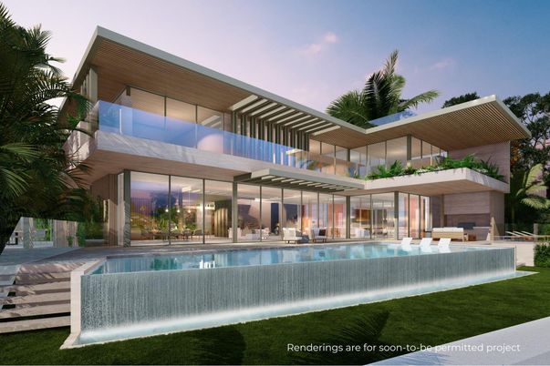 Backyard, Exterior, Facade, Pool, Modern