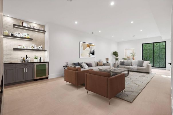 Interior, Living room, Recessed Lighting