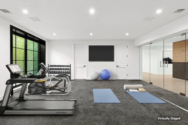 Fitness Equipment, Interior, Recessed Lighting