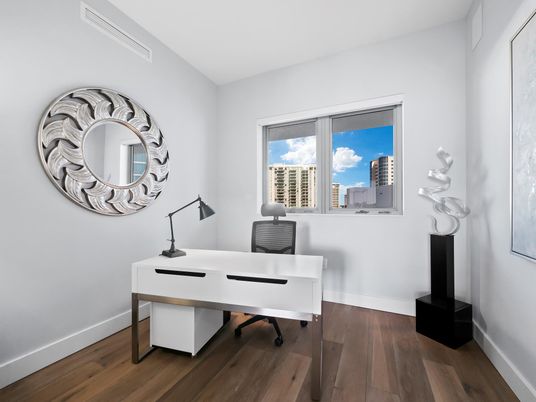Home Office, Interior, Wood Texture Flooring