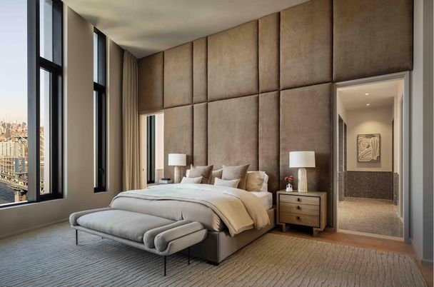 Bedroom, Interior, Recessed Lighting