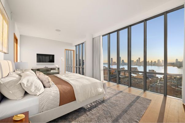 Bedroom, Interior, Water, Wood Texture Flooring