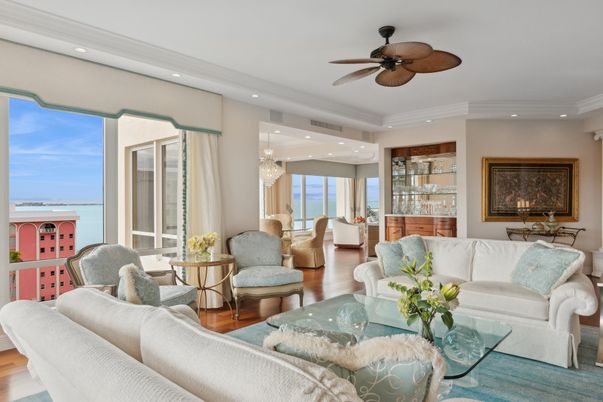 Chandelier, Interior, Living room, Recessed Lighting, Wood Texture Flooring