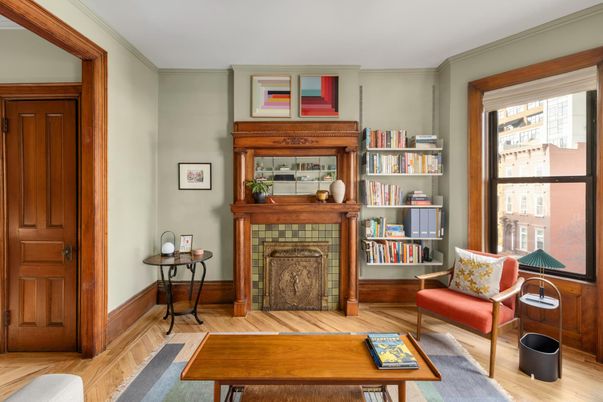 Fireplace, Interior, Wood Texture Flooring