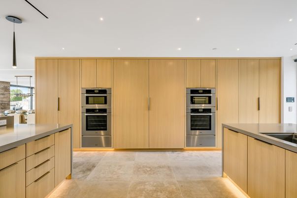 Interior, Kitchen, Pendant Lights, Recessed Lighting, Stainless Steel Appliances